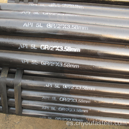 Pipa de aceite ASTM A53 tubería de acero sin costuras